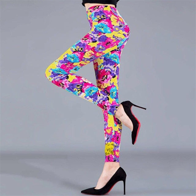 Gorgeous Summer Special Cotton Lycra Colorful Floral Printed Womens Leggings  at Rs 434.00, Cotton Lycra Leggings