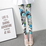 YSDNCHI Female Fitness Leggings Women Summer Floral Print Legging Lady Sexy Slim Elastic Pencil Pants Stretch Trousers Mujer - Virtual Blue Store