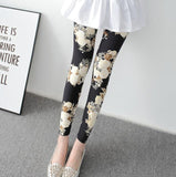 YSDNCHI Female Fitness Leggings Women Summer Floral Print Legging Lady Sexy Slim Elastic Pencil Pants Stretch Trousers Mujer - Virtual Blue Store