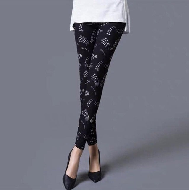 YSDNCHI Female Fitness Leggings Women Summer Floral Print Legging Lady Sexy Slim Elastic Pencil Pants Stretch Trousers Mujer - Virtual Blue Store