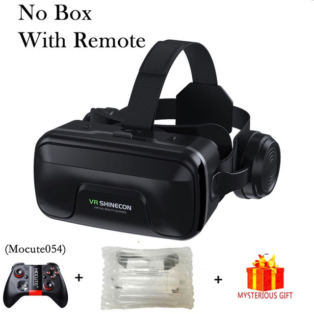 VR Shinecon 10.0 Helmet 3D Glasses Virtual Reality Casque For Smartphone Smart Phone Goggles Headset Viar Video Game Binoculars