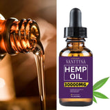 30ML Organic Hemp Oil 3000mg CBD Hemp Seeds Oil Extract Drops for Skin Pain Relief Reduce Anxiety Better Sleep Anti Stress - Virtual Blue Store