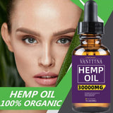 30ML Organic Hemp Oil 3000mg CBD Hemp Seeds Oil Extract Drops for Skin Pain Relief Reduce Anxiety Better Sleep Anti Stress - Virtual Blue Store