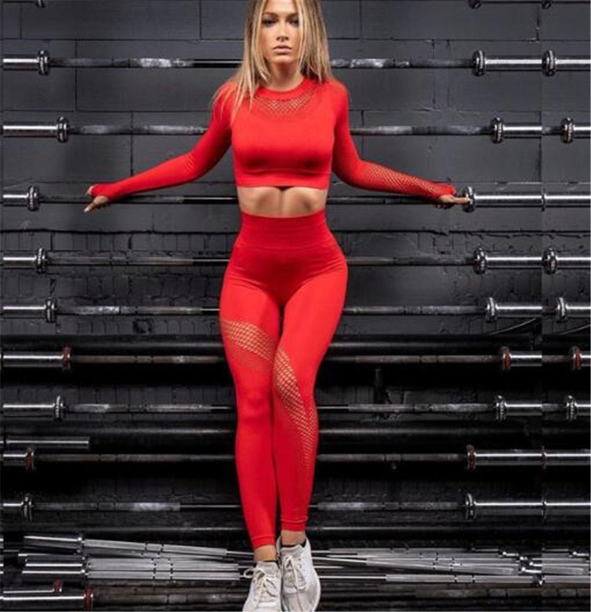 2021 New Dry Sports Wear Slim Stretchy Gym Tights Energy Seamless Leggings Gym Yoga Pants Breathable Sports Running Pants - Virtual Blue Store