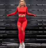 2021 New Dry Sports Wear Slim Stretchy Gym Tights Energy Seamless Leggings Gym Yoga Pants Breathable Sports Running Pants - Virtual Blue Store