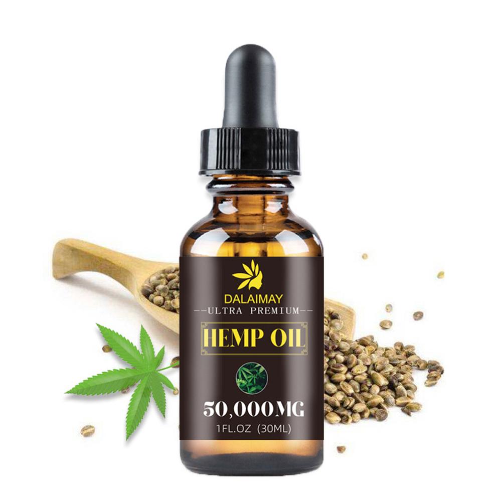 Organic Hemp Seed Oil for Anxiety & Stress Relief Improve sleep Soothing Fatigue Facial Body Care Essential Oil - Virtual Blue Store