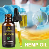 Organic Hemp Seed Oil for Anxiety & Stress Relief Improve sleep Soothing Fatigue Facial Body Care Essential Oil - Virtual Blue Store