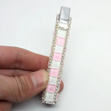 Slim Diamond Women'S Lipstick Lighter Rechargeable Butane Gas Lighter Gift - Virtual Blue Store