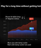Portable Plastic Mobile Phone Cooler Gaming Semiconductor Cooling Radiator for PUBG Cooler Fan for Smartphone iPad iPhone Tablet
