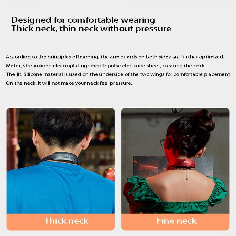 Smart Neck PGG Shoulder and Neck Massager Relax Electric Relief Cervical Spine Arm Physiotherapy Remote Control Mode - Virtual Blue Store