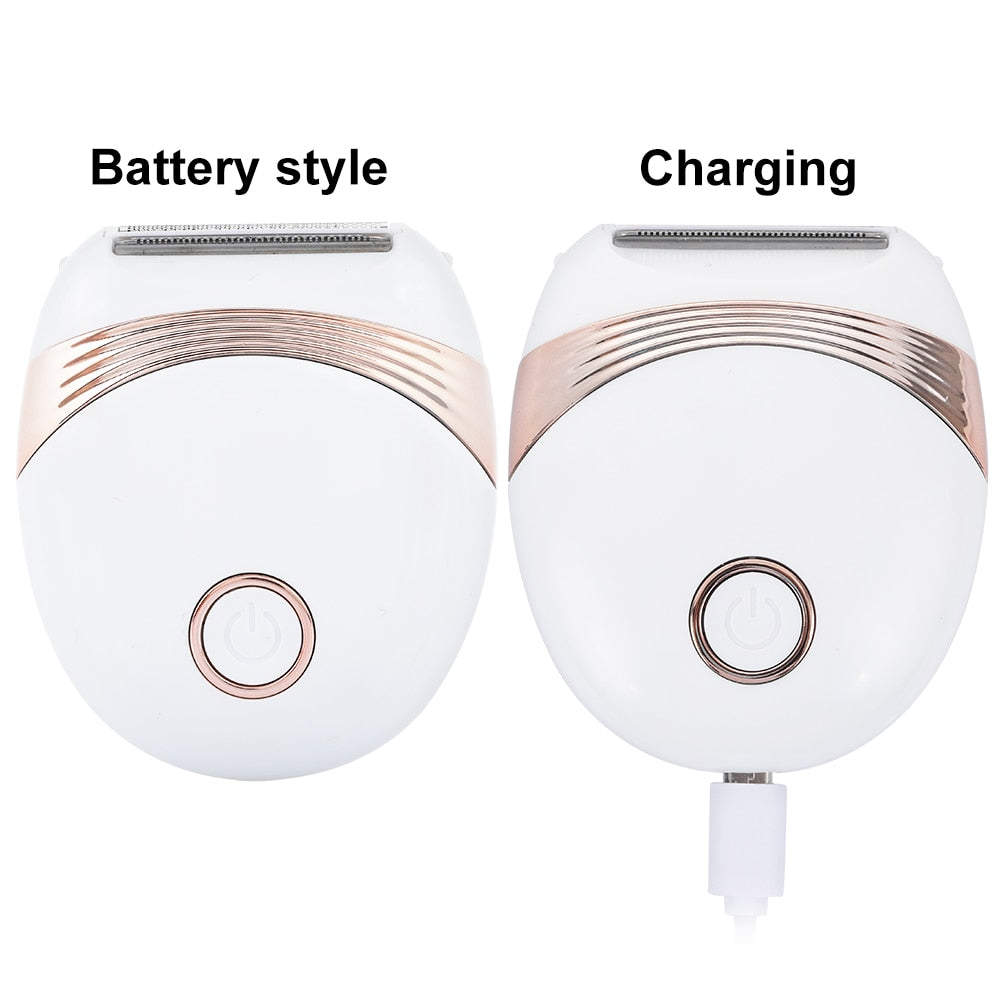 Electric Razor Lady Shaver Waterproof Painless LCDShaving Trimmer Hair Removal Machine for whole body - Virtual Blue Store