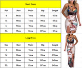Summer Elegant Women Sling V Neck Peacock Feather Print Split Pencil Dress Female Bodycon Mini Short Vestidos Beach Sundress - Virtual Blue Store