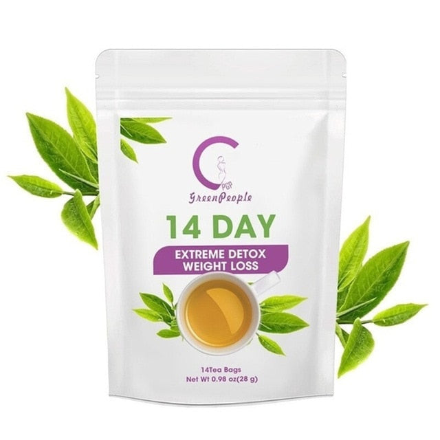 Fat Burn 28 Day Detox Tea Detox  Reduce Bloating And Constipation Weight Loss Body Cleanse For Women And Men - Virtual Blue Store