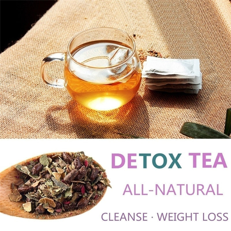 Fat Burn 28 Day Detox Tea Detox  Reduce Bloating And Constipation Weight Loss Body Cleanse For Women And Men - Virtual Blue Store