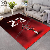 Jordan 23 basketball carpet 3D Printed Carpet Hallway Doormat Anti-Slip Bathroom Carpets Kids Room Absorb Water Kitchen - Virtual Blue Store