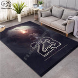 Jordan 23 basketball carpet 3D Printed Carpet Hallway Doormat Anti-Slip Bathroom Carpets Kids Room Absorb Water Kitchen - Virtual Blue Store