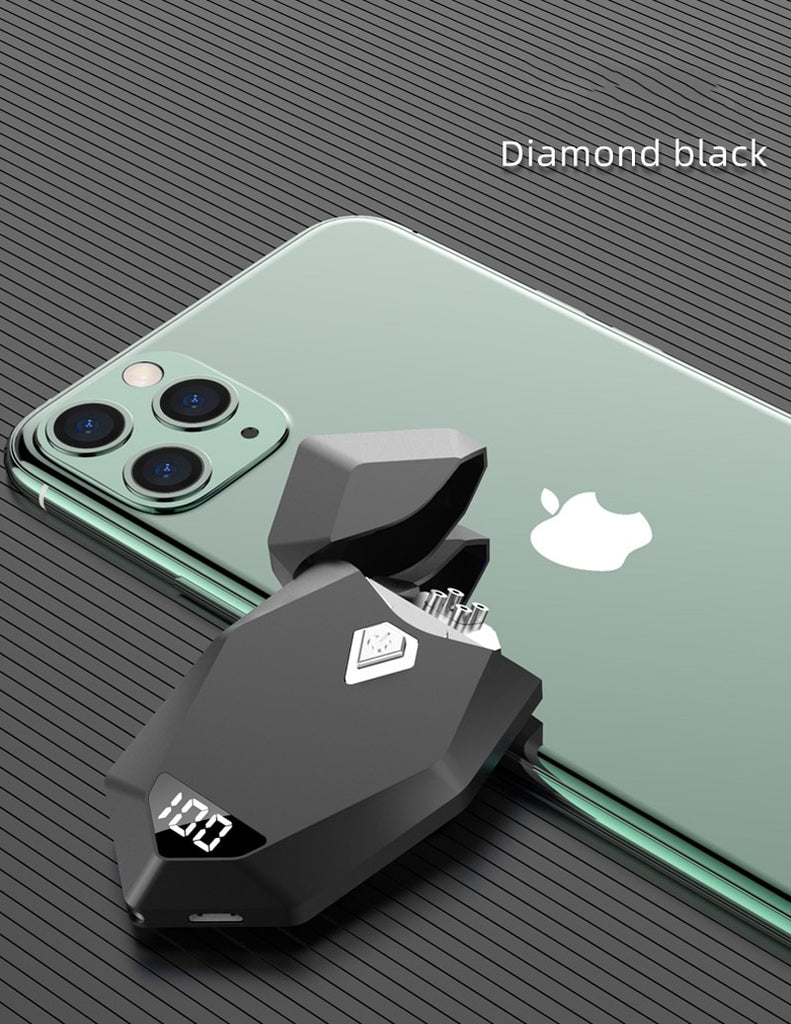 The New Diamond Rechargeable Arc Electric Lighter USB Charging Cigarette Windproof Cool Lighter Men's Gift - Virtual Blue Store