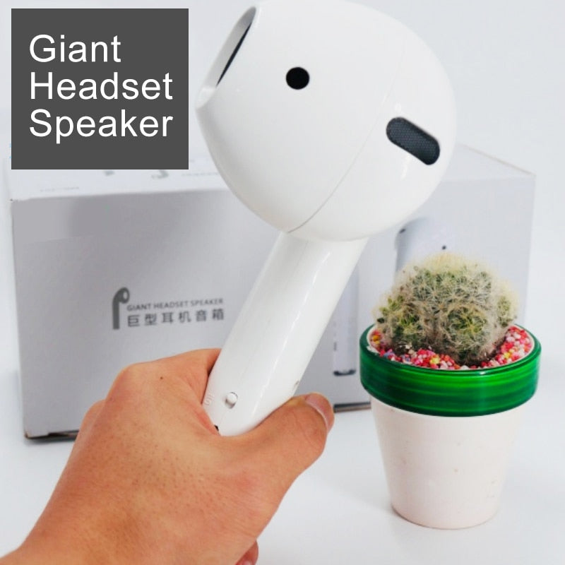 Giant Headset Speaker Wireless Bluetooth Earphone Speaker Portable Outdoor 3D Stereo Music Loudspeaker Support TF FM AUX Mic - Virtual Blue Store
