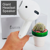 Giant Headset Speaker Wireless Bluetooth Earphone Speaker Portable Outdoor 3D Stereo Music Loudspeaker Support TF FM AUX Mic - Virtual Blue Store