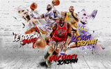 Lot style Choose Michael Jordan Basketball Stars Art print Silk poster Home Wall Decor - Virtual Blue Store