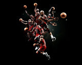 Lot style Choose Michael Jordan Basketball Stars Art print Silk poster Home Wall Decor - Virtual Blue Store