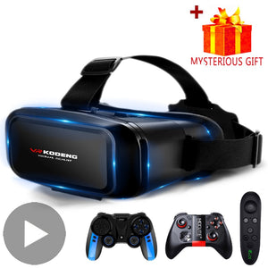 3D VR Headset Virtual Reality Smart Glasses Helmet for Smartphones Mobile Cell Phone with Controllers Lenses Goggles Binoculars