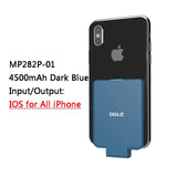 OISLE mini Power Bank Ultra-thin Portable External Backup For iPhone 11 12 X Samsung S8 Xiaomi 8 Huawei P20 Battery Charger Case - Virtual Blue Store