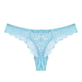 VDOGRIR Sexy Women Lace Panties Underwear Seamless Thongs G-String Solid Female Fashion Briefs Low Rise Lady Lingerie Underpants - Virtual Blue Store
