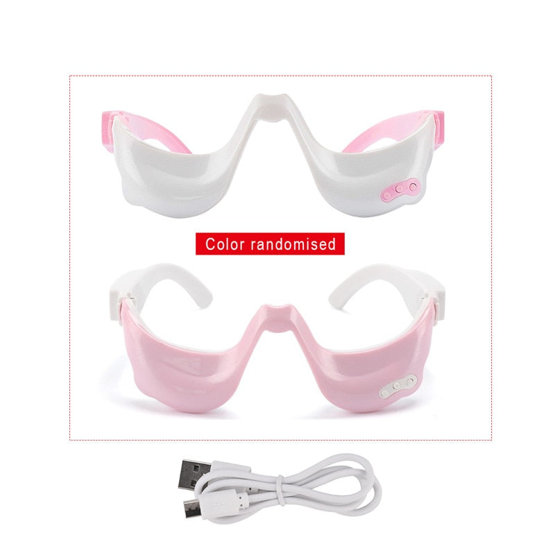 3D EMS Micro-Current Pulse Eye Relax Massager Heating Therapy Acupressure Fatigue Relief Wrinkle Reduction Blood Circulation - Virtual Blue Store