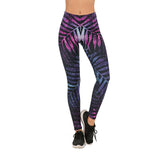 Women Fashion Legging Aztec Round Ombre Printing leggins Slim High Waist Leggings Woman Pants /40 - Virtual Blue Store