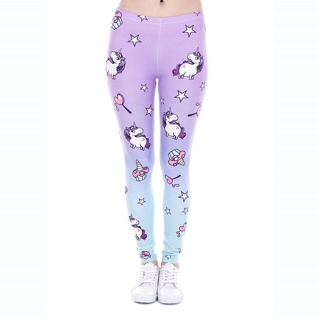 Women Fashion Legging Aztec Round Ombre Printing leggins Slim High Waist Leggings Woman Pants /40 - Virtual Blue Store