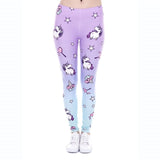Women Fashion Legging Aztec Round Ombre Printing leggins Slim High Waist Leggings Woman Pants /40 - Virtual Blue Store