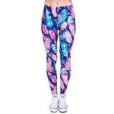Women Fashion Legging Aztec Round Ombre Printing leggins Slim High Waist Leggings Woman Pants /40 - Virtual Blue Store