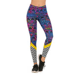 Women Fashion Legging Aztec Round Ombre Printing leggins Slim High Waist Leggings Woman Pants /40 - Virtual Blue Store