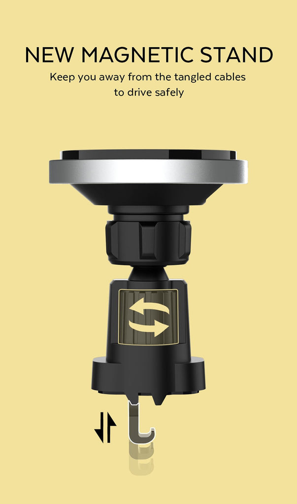 Bonola Magsafe Wireless Car Charger For iPhone12Pro Max/12Pro/12Mini/12 Qi Fast Quick Charge Mag Safe iphone USB Type C Chargers - Virtual Blue Store