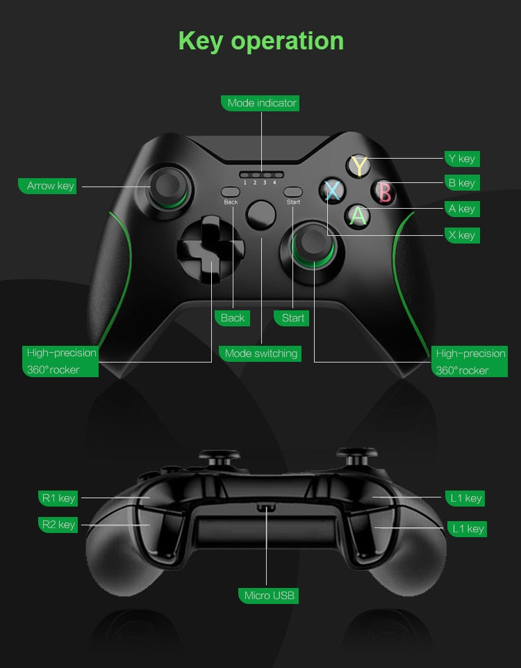 Gamepad Joystick Controle 2.4G Wireless Controller For Xbox One Console For PC For Android Smart Phone Gamepad Joystick Joypad