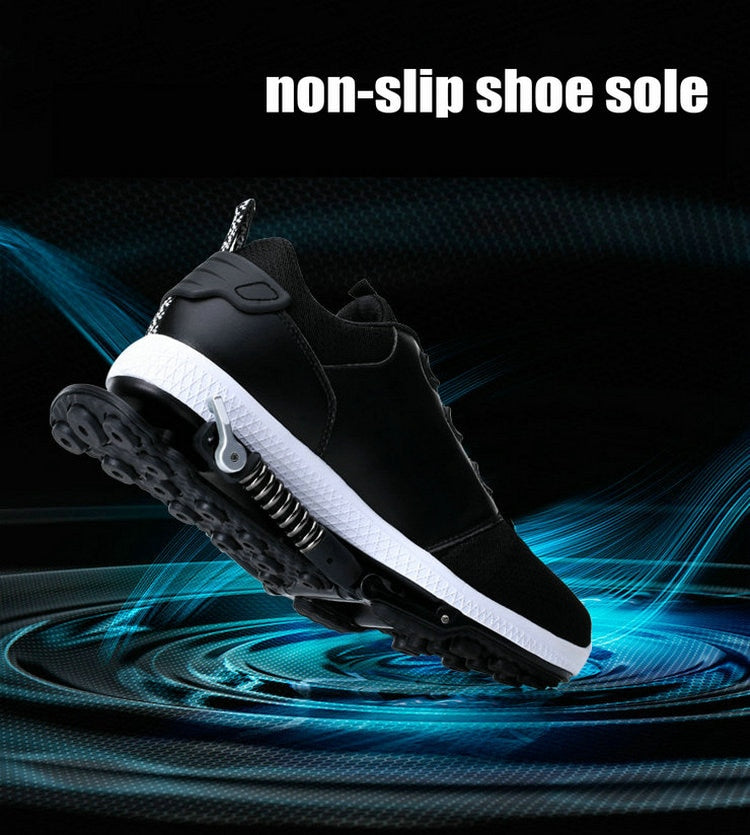 Mechanical running shoes Bouncing Spring shock absorption running Shoes Women men Sneaker Shoes - Virtual Blue Store