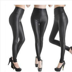 YSDNCHI Sexy Legging Punk Black Skinny Pants Fashion Black High Waist Legging Stretch Plus Size Push Up Leggins - Virtual Blue Store