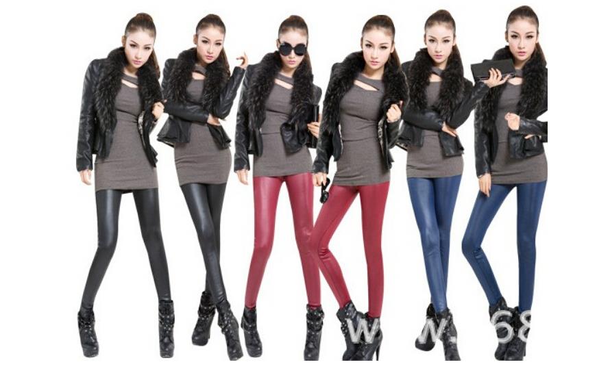 YSDNCHI Sexy Legging Punk Black Skinny Pants Fashion Black High Waist Legging Stretch Plus Size Push Up Leggins - Virtual Blue Store