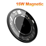 Baseus Qi Magnetic Wireless Charger For iPhone 12 Pro Max PD 15W Fast Charging For iPhone 12 mini 11 XS XR Magnetic Safe Charger - Virtual Blue Store