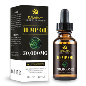 Organic Hemp Seed Oil for Anxiety & Stress Relief Improve sleep Soothing Fatigue Facial Body Care Essential Oil - Virtual Blue Store