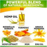 GreenPeople Hemp oil CBD Pain Relief Medicament  Rheumatism Arthritis Muscle Sprain Knee Waist Pain Back Shoulder Herbs Spray - Virtual Blue Store