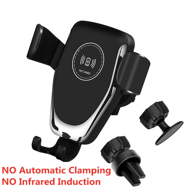 Automatic Clamping 15W Fast Car Wireless Charger for Samsung S20 S10 iPhone 12 11 Pro XS XR 8 Infrared Sensor Phone Holder Mount - Virtual Blue Store