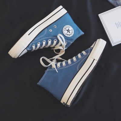 New Canvas Shoes Women Teenagers Skateboard Shoes Spring Summer Candy Color Street Sneaker All Match Outdoor Footware 35-40 - Virtual Blue Store