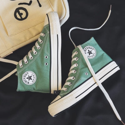 New Canvas Shoes Women Teenagers Skateboard Shoes Spring Summer Candy Color Street Sneaker All Match Outdoor Footware 35-40 - Virtual Blue Store