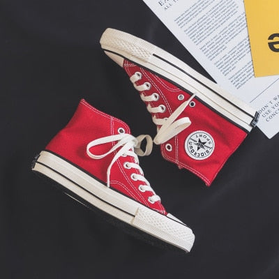 New Canvas Shoes Women Teenagers Skateboard Shoes Spring Summer Candy Color Street Sneaker All Match Outdoor Footware 35-40 - Virtual Blue Store