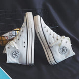 New Canvas Shoes Women Teenagers Skateboard Shoes Spring Summer Candy Color Street Sneaker All Match Outdoor Footware 35-40 - Virtual Blue Store