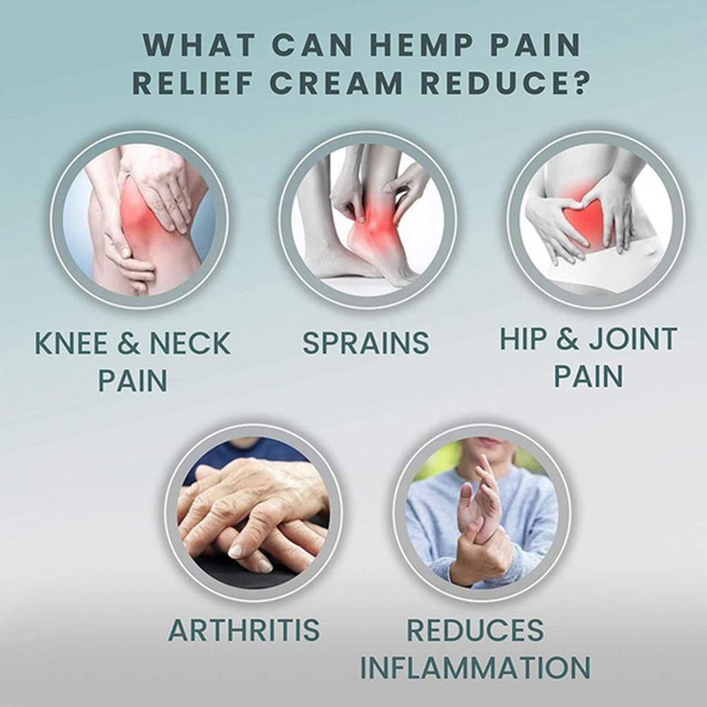 Pain Relief Back Pain Muscle Pain Sprain Arthritis Pain Muscle Pain Cream Hemp Soothing Cream - Virtual Blue Store