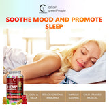 GreenPeople Bear Hemp Gummies Relieve stress & Anxiety Relief Vitamins B/E  Blend Safe and Natural Bear Fudge Office snacks - Virtual Blue Store