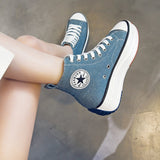 Canvas Shoes Women Fashion Trainers Women High Top Sneaker Lady Autumn Female Footwear Breathable Sneakers Platform Shoes - Virtual Blue Store
